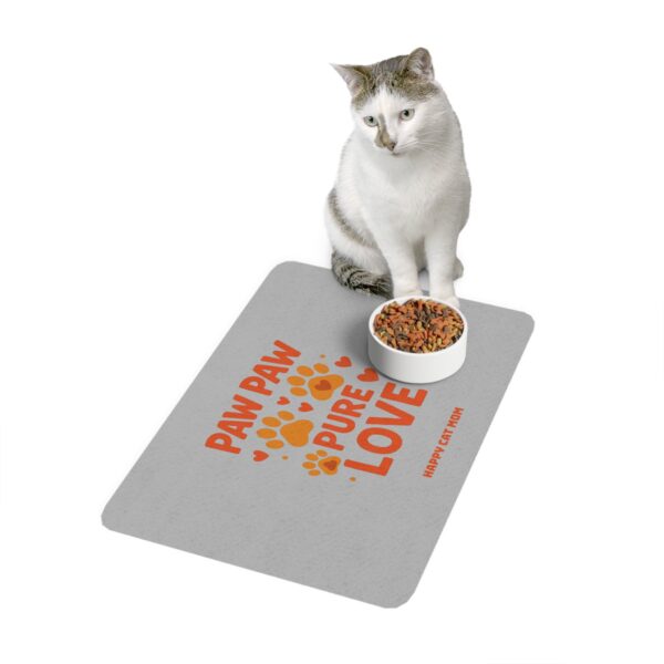 Funny Cat Food Mat - Humor for Cat Lovers, Pet Food Bowl Mat, Kitty Dining Mat, Unique Gift for Cat Parents, Decor for Pet Area - Image 3