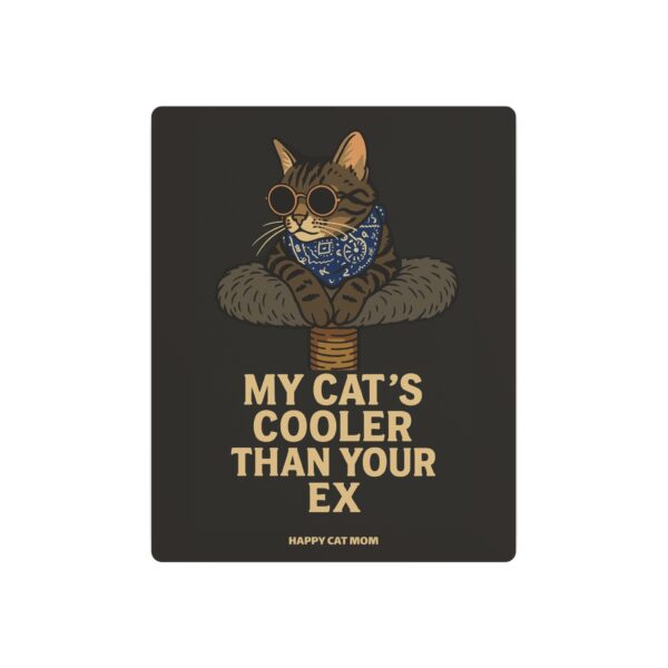 Metal Cat Art Sign, Funny Pet Decor, Cat Owners Gift, Unique Wall Art, Happy Cat Mom Sign, Playful Home Decoration - Image 5