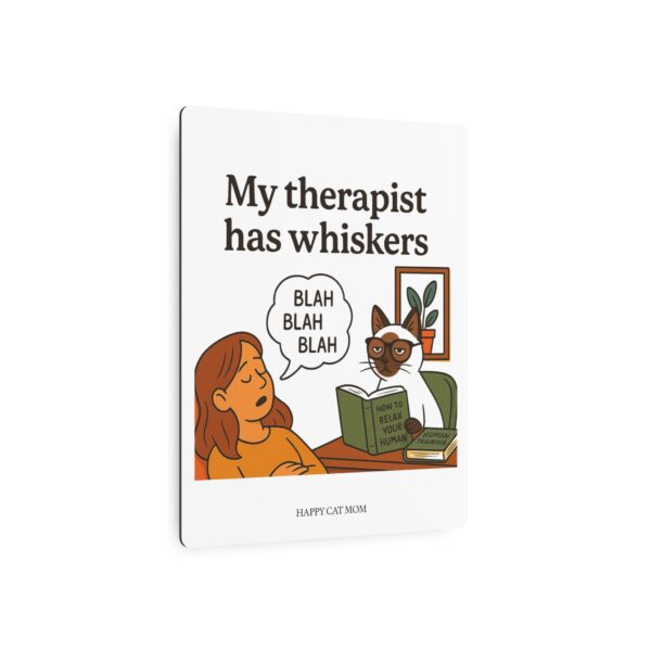 Funny Metal Wall Art Sign - Cat Therapy Decor, Cute Gift for Cat Lovers, Quirky Home Accent, Purr-fect for Pet Owners - Image 7