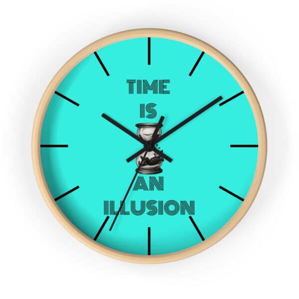 Funny Cat Wall Clock - Time is an Illusion , Cat Decor, Unique Gift for Cat Lovers, Home Office Wall Art, Quirky Kitty Clock - Image 13