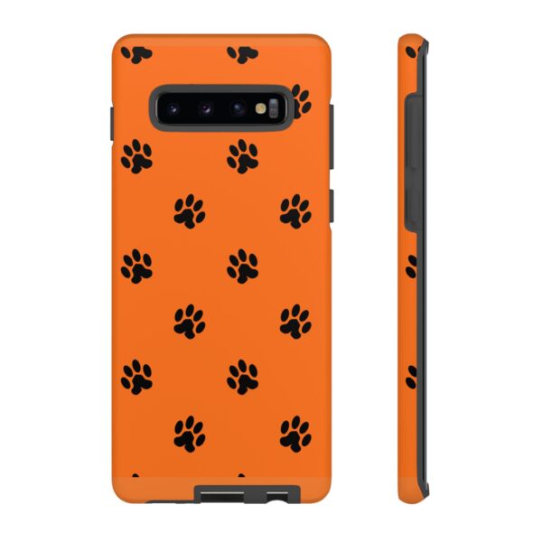 Orange Paw Print Phone Case | Tough Cases | Pet Lover Gift, Animal Print Cases, Unique Phone Cover, Fun Accessories, Birthday Gift - Image 5