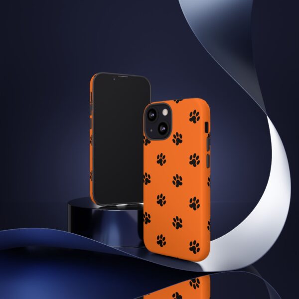 Orange Paw Print Phone Case | Tough Cases | Pet Lover Gift, Animal Print Cases, Unique Phone Cover, Fun Accessories, Birthday Gift - Image 32