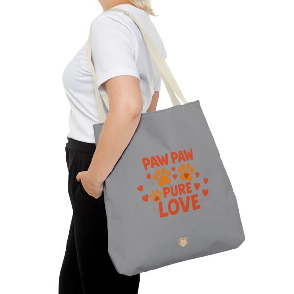 Paw Print Love Tote Bag, Cute Pet Lover Gift, Animal Theme Bag, Paw Paw Pure Love Accessories, Dog Mom Tote, Everyday Carryall - Image 36