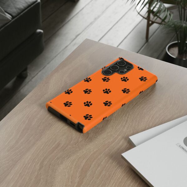 Orange Paw Print Phone Case | Tough Cases | Pet Lover Gift, Animal Print Cases, Unique Phone Cover, Fun Accessories, Birthday Gift - Image 72