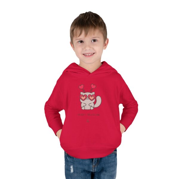Heart Eyes Cat Toddler Hoodie | Cute Kitty Valentine Pullover - Image 27