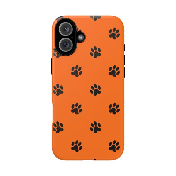 Orange Paw Print Phone Case | Tough Cases | Pet Lover Gift, Animal Print Cases, Unique Phone Cover, Fun Accessories, Birthday Gift - Image 189