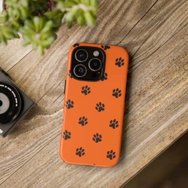 Orange Paw Print Phone Case | Tough Cases | Pet Lover Gift, Animal Print Cases, Unique Phone Cover, Fun Accessories, Birthday Gift - Image 200