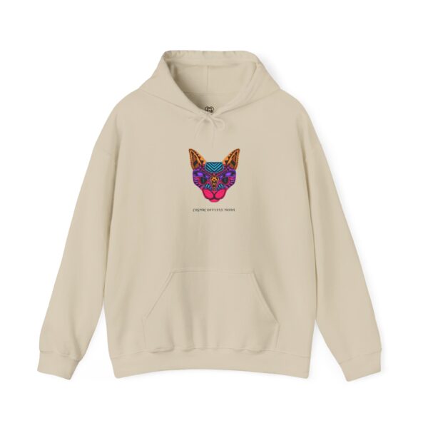 Colorful Sugar Skull Cat Hoodie | Vibrant Day of the Dead Feline Design - Image 13