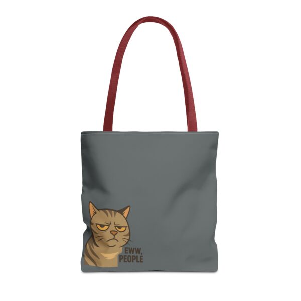 Grumpy Cat Tote Bag: Perfect for Cat Lovers, Everyday Use, Gift for Mom, Shopping, Travel, AOP Design - Image 9