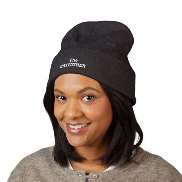 The CatFather embroidered beanie | Classic Cuffed Beanie - Image 27