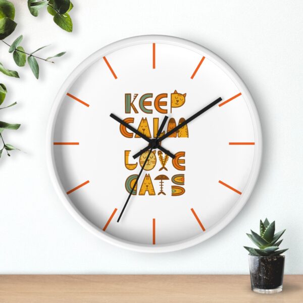 Copy of Funny Cat Wall Clock - Time is Running, Cat Decor, Unique Gift for Cat Lovers, Home Office Wall Art, Quirky Kitty Clock - Image 9