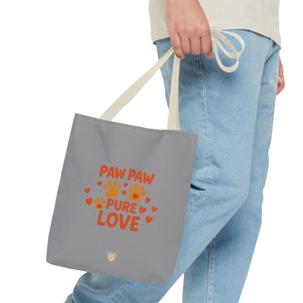 Paw Print Love Tote Bag, Cute Pet Lover Gift, Animal Theme Bag, Paw Paw Pure Love Accessories, Dog Mom Tote, Everyday Carryall - Image 27
