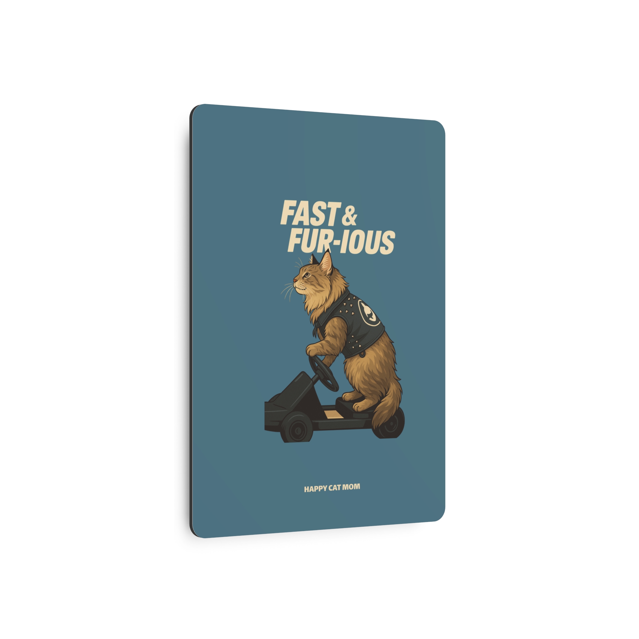 Fast & Fur-ious Metal Art Sign, Unique Pet Decor, Cat Lovers Gift, Wall Art, Funny Home Decoration - Image 3
