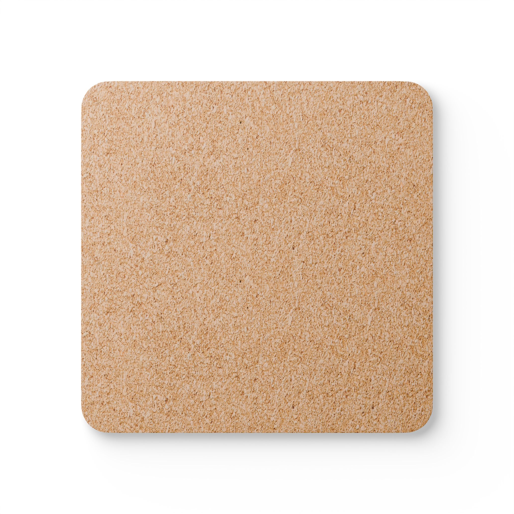 Mental Health Cat Silhouette Corkwood Coaster Set | Red Cat Head Design - Image 2
