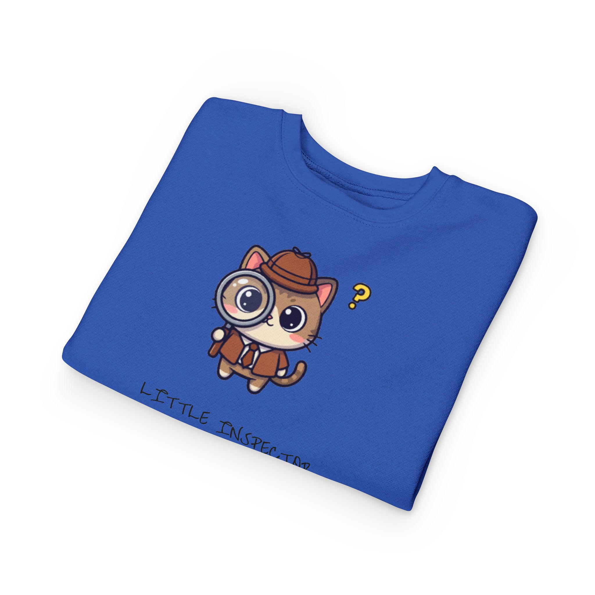 Little Inspector Cat Toddler Sweatshirt | Cute Detective Kitten - Image 15