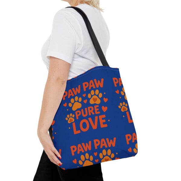 Paw Print Tote Bag - Pure Love Design, Dog Lover Gift, Animal Care Tote, Pet Accessory, Everyday Use Bag - Image 8