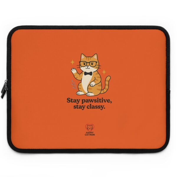 Cute Cat Laptop Sleeve - Stay Pawsitive, Funny Gift for Cat Lovers, Back to School, Everyday Use, Work, Holidays - Image 13