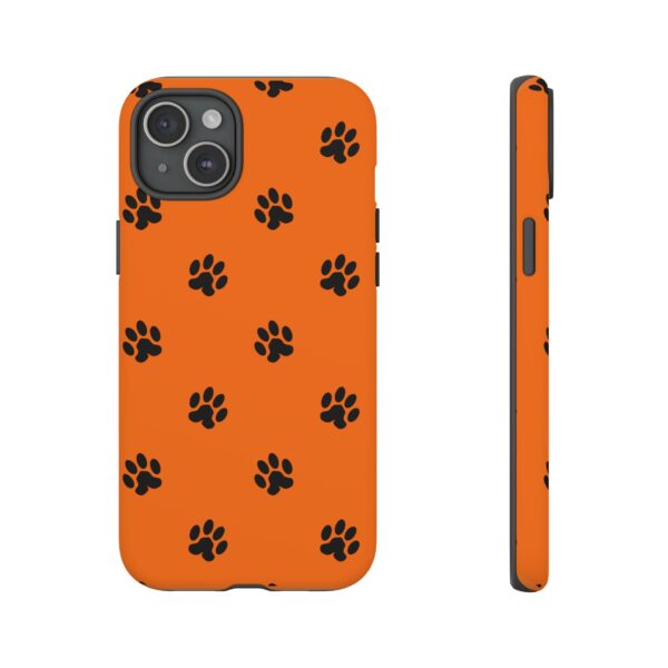 Orange Paw Print Phone Case | Tough Cases | Pet Lover Gift, Animal Print Cases, Unique Phone Cover, Fun Accessories, Birthday Gift - Image 138