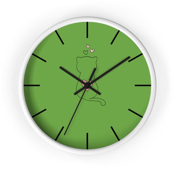 Funny Cat Wall Clock - Cute Çat , Cat Decor, Unique Gift for Cat Lovers, Home Office Wall Art, Quirky Kitty Clock - Image 7