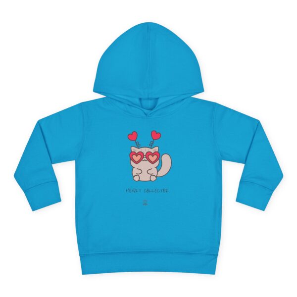 Heart Eyes Cat Toddler Hoodie | Cute Kitty Valentine Pullover - Image 21
