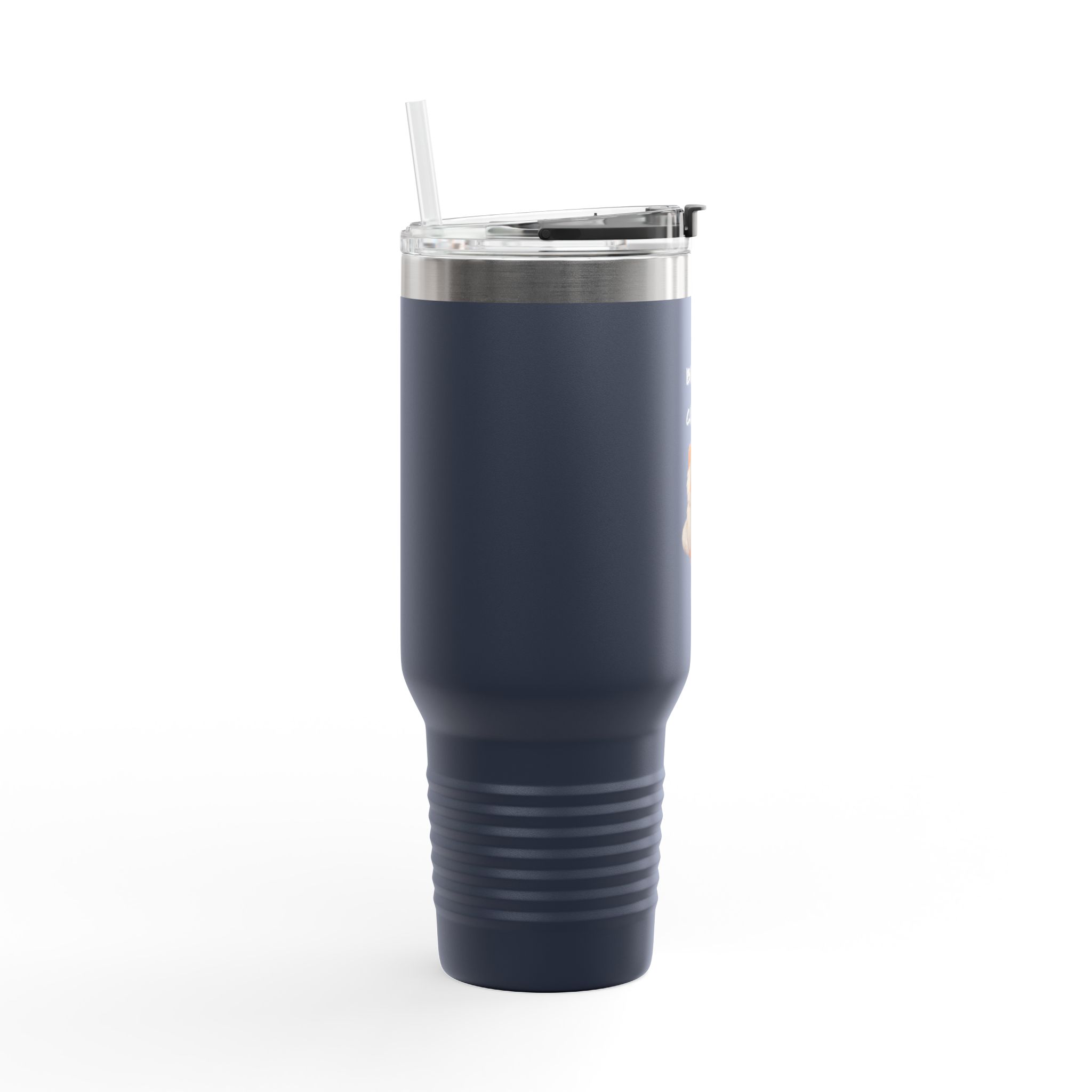 Grumpy Cat Illustration Insulated Travel Mug 40oz | Me Before Coffee - Image 5