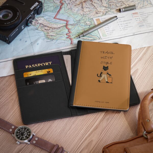 Adventure Awaits Passport Cover, Travel Document Holder, Cute Animal Passport Holder, Gift for Travelers, Veni Vidi Vici Design - Image 4