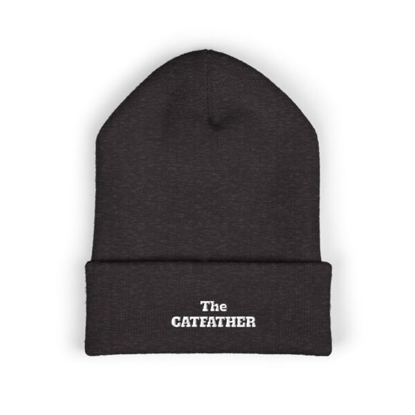 The CatFather embroidered beanie | Classic Cuffed Beanie - Image 25