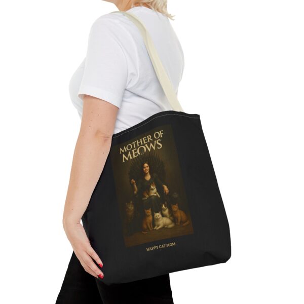 Mother of Meows Tote Bag, Cat Lovers Gift, Pet Mom Bag, Birthday Present, Animal Enthusiast, Fashionable Shopping Bag - Image 20