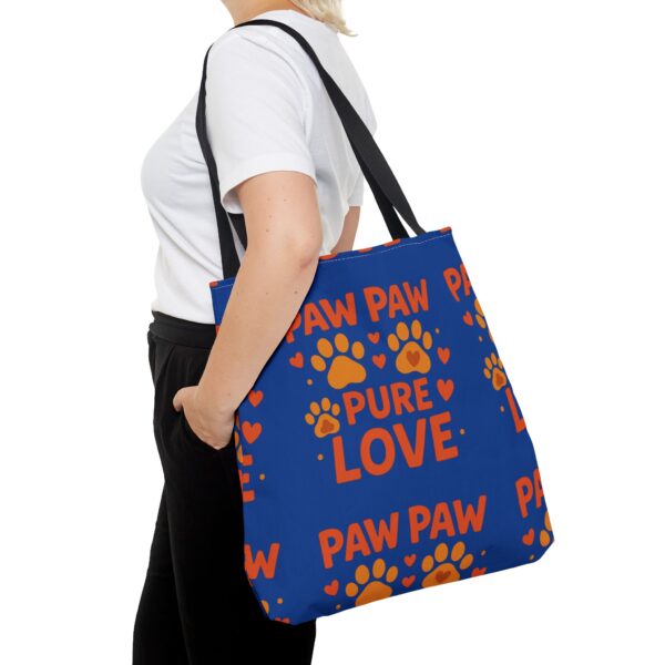 Paw Print Tote Bag - Pure Love Design, Dog Lover Gift, Animal Care Tote, Pet Accessory, Everyday Use Bag - Image 12