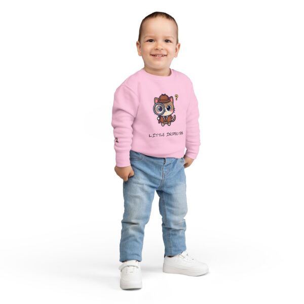 Little Inspector Cat Toddler Sweatshirt | Cute Detective Kitten - Image 20