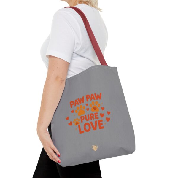 Paw Print Love Tote Bag, Cute Pet Lover Gift, Animal Theme Bag, Paw Paw Pure Love Accessories, Dog Mom Tote, Everyday Carryall - Image 20