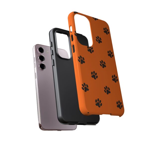 Orange Paw Print Phone Case | Tough Cases | Pet Lover Gift, Animal Print Cases, Unique Phone Cover, Fun Accessories, Birthday Gift - Image 115