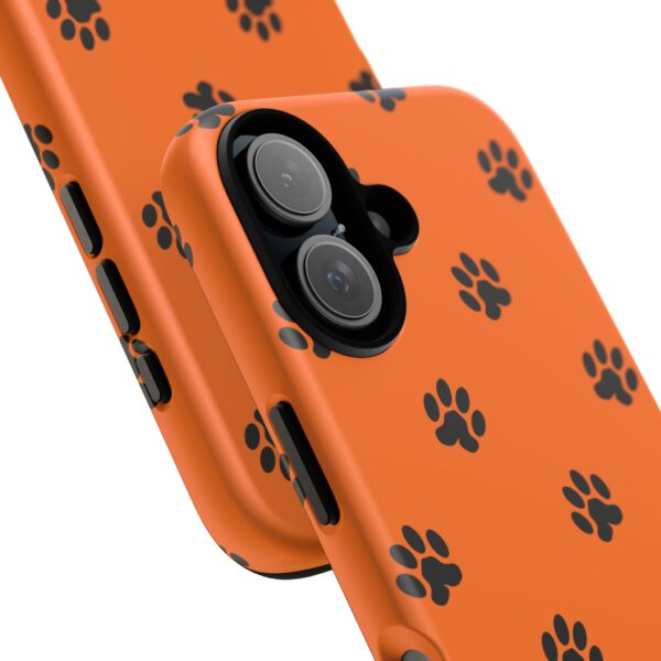 Orange Paw Print Phone Case | Tough Cases | Pet Lover Gift, Animal Print Cases, Unique Phone Cover, Fun Accessories, Birthday Gift - Image 182