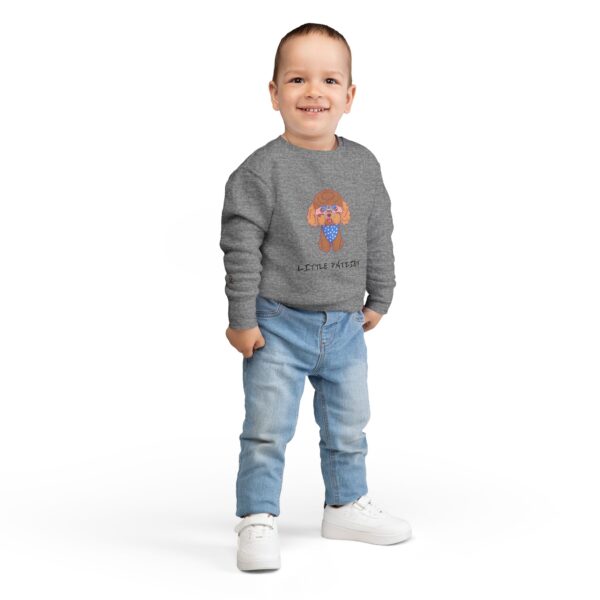 Patriotic Poodle Little Patriot Toddler Sweatshirt | Fourth of July Kids - Image 12