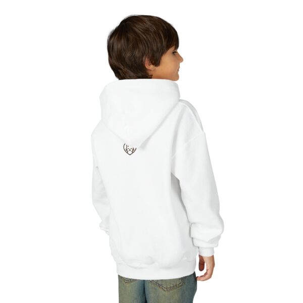 Unstoppable Cat Hoodie | Geometric Retro Collage Youth Sweatshirt - Image 4