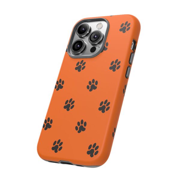 Orange Paw Print Phone Case | Tough Cases | Pet Lover Gift, Animal Print Cases, Unique Phone Cover, Fun Accessories, Birthday Gift - Image 86