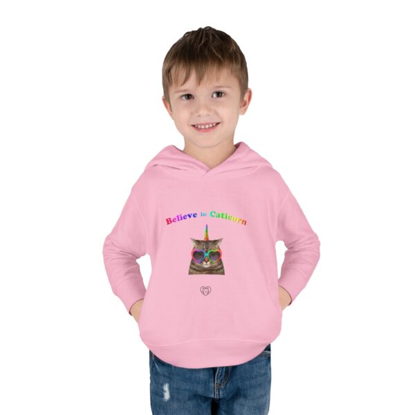 Believe in Caticorn Toddler Hoodie | Rainbow Cat Unicorn Pullover - Image 31