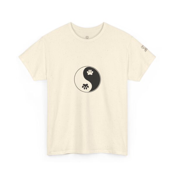 Yin Yang Unisex Heavy Cotton Tee, Pet Lovers Shirt, Spiritual Cotton Tee, Philosophy Gift, Everyday Casual Wear - Image 27