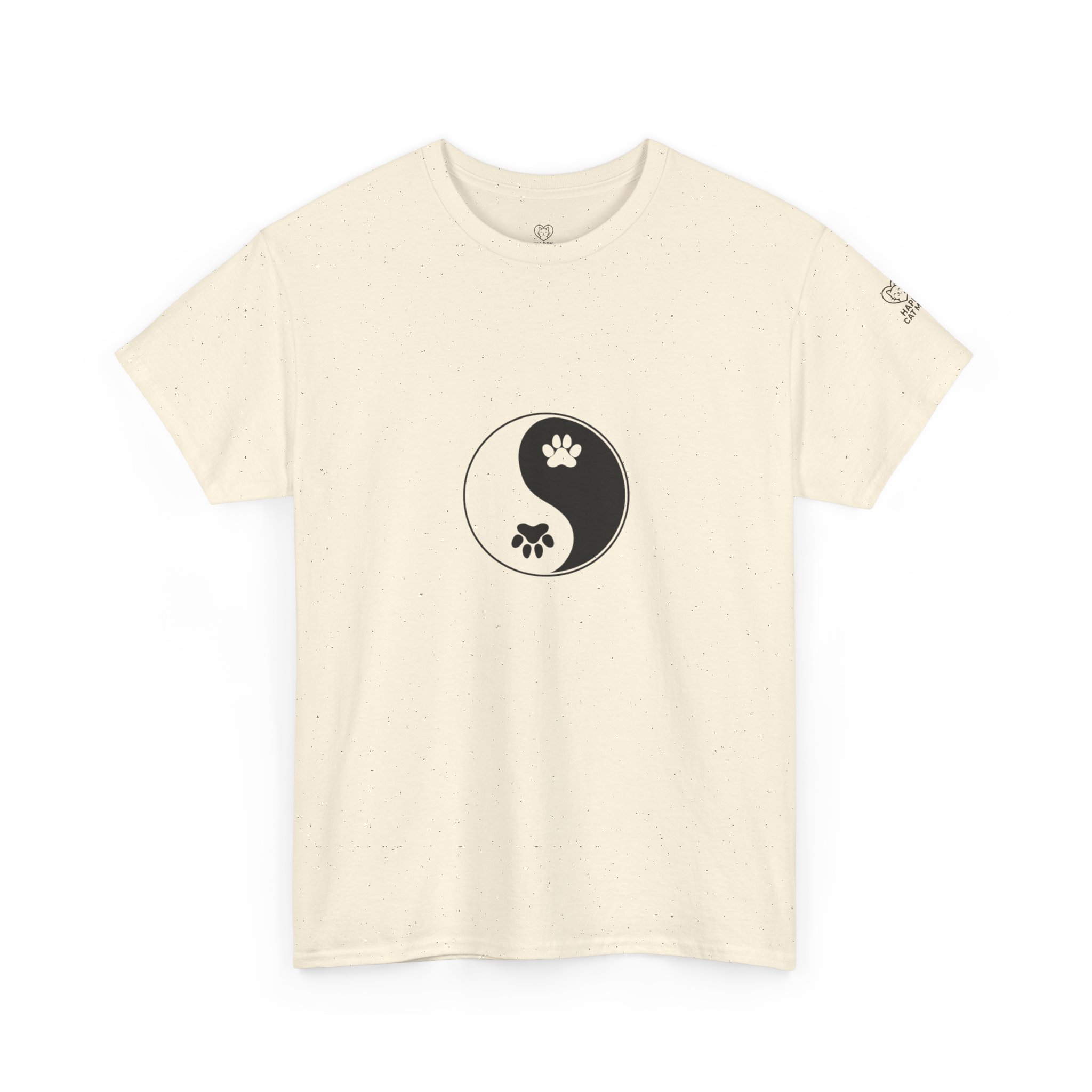 Yin Yang Unisex Heavy Cotton Tee, Pet Lovers Shirt, Spiritual Cotton Tee, Philosophy Gift, Everyday Casual Wear - Image 27