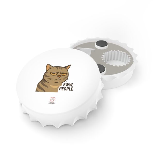 Cat-Themed Bottle Opener, Fun Kitchen Gadget, Pet Lover Gift, Unique Barware for Parties, Funny Cat Decor, My Cat's Cooler Than Your Ex - Image 3