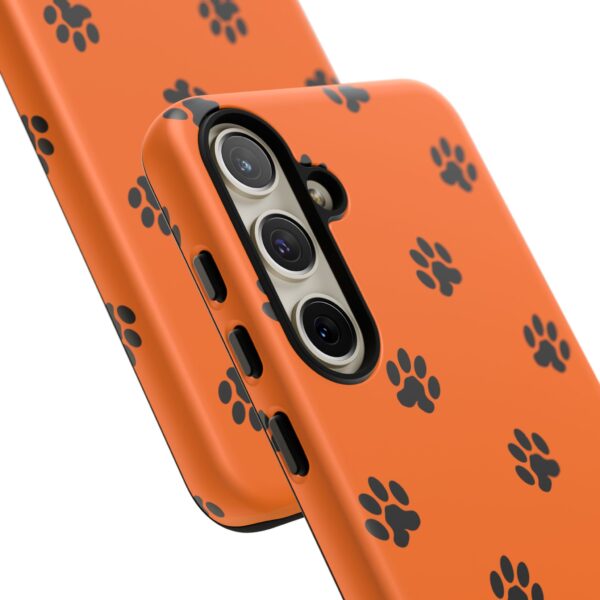 Orange Paw Print Phone Case | Tough Cases | Pet Lover Gift, Animal Print Cases, Unique Phone Cover, Fun Accessories, Birthday Gift - Image 166