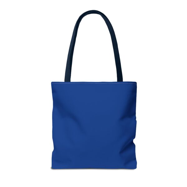 Cat Mom Tote Bag - Happy Cat Mom Gift, Blue AOP Bag, Cat Lover Accessories, Practical Shopping Tote, Cute Pet Owner Bag - Image 18