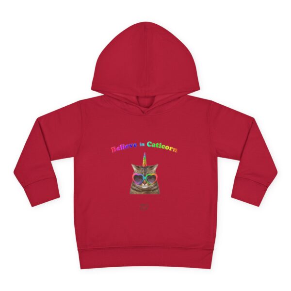Believe in Caticorn Toddler Hoodie | Rainbow Cat Unicorn Pullover - Image 45