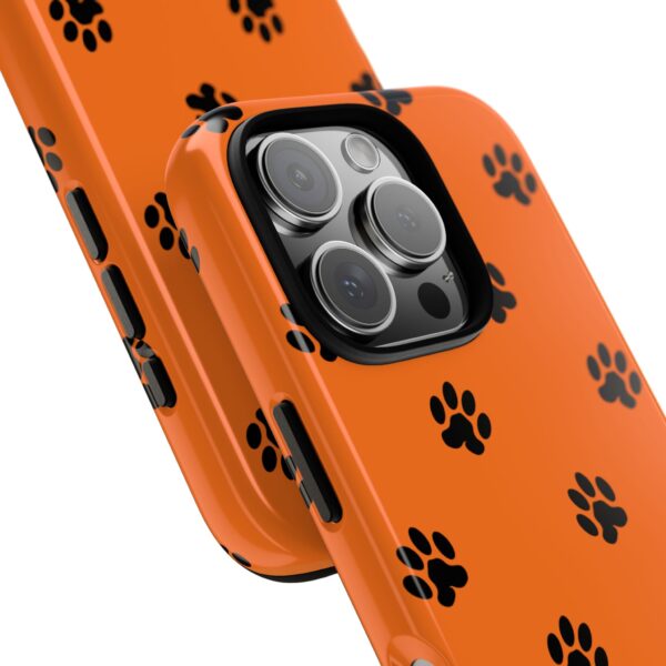 Orange Paw Print Phone Case | Tough Cases | Pet Lover Gift, Animal Print Cases, Unique Phone Cover, Fun Accessories, Birthday Gift - Image 194