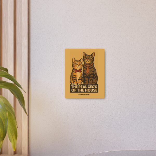 Metal Cat Art Sign, Home Decor, Gift for Cat Lovers, Funny Wall Decoration, Pet Owner Gift, Birthday Decor - Image 8