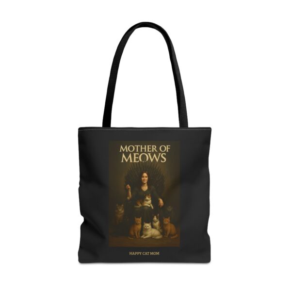 Mother of Meows Tote Bag, Cat Lovers Gift, Pet Mom Bag, Birthday Present, Animal Enthusiast, Fashionable Shopping Bag - Image 9