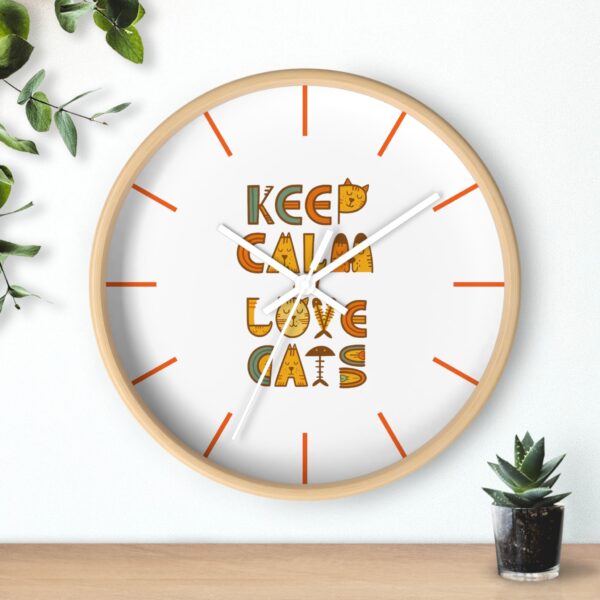 Copy of Funny Cat Wall Clock - Time is Running, Cat Decor, Unique Gift for Cat Lovers, Home Office Wall Art, Quirky Kitty Clock - Image 18