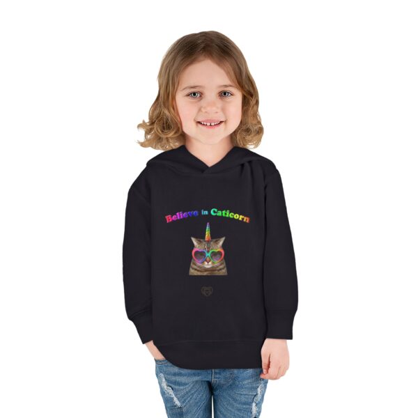 Believe in Caticorn Toddler Hoodie | Rainbow Cat Unicorn Pullover - Image 28