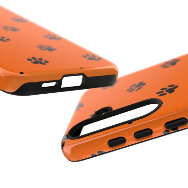 Orange Paw Print Phone Case | Tough Cases | Pet Lover Gift, Animal Print Cases, Unique Phone Cover, Fun Accessories, Birthday Gift - Image 163