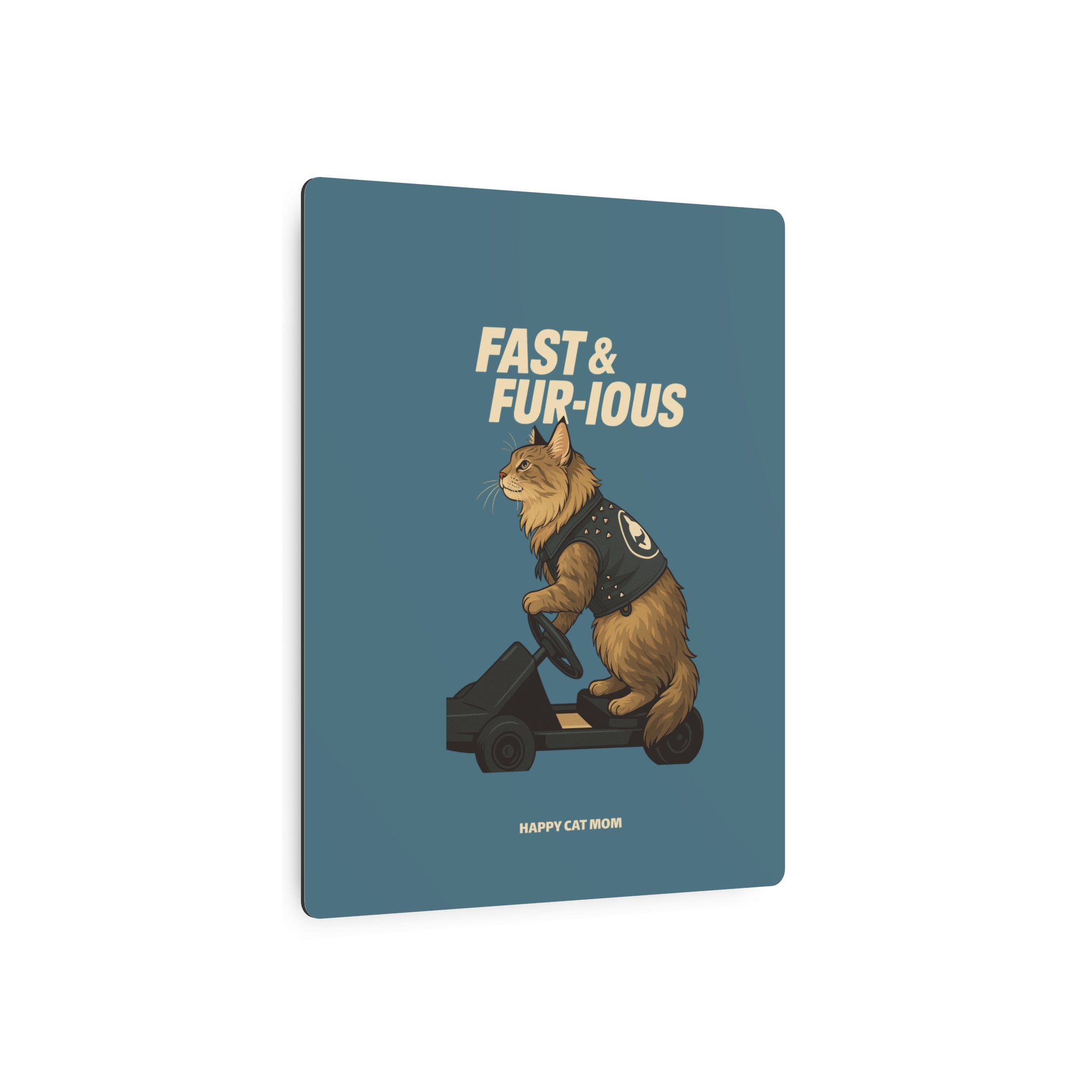 Fast & Fur-ious Metal Art Sign, Unique Pet Decor, Cat Lovers Gift, Wall Art, Funny Home Decoration - Image 7